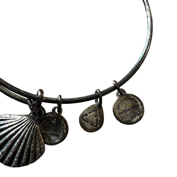 Alex and Ani Seashell Charm Bangle Bracelet Coastal Beach Resort Summer - Picture 2 of 6
